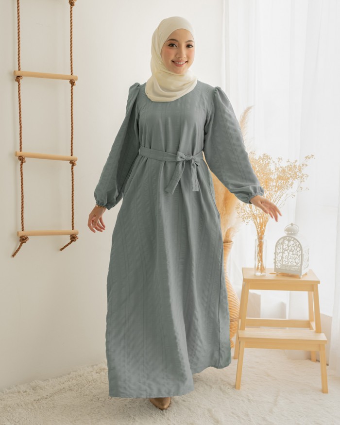 Aara Dress in Dusty Grey